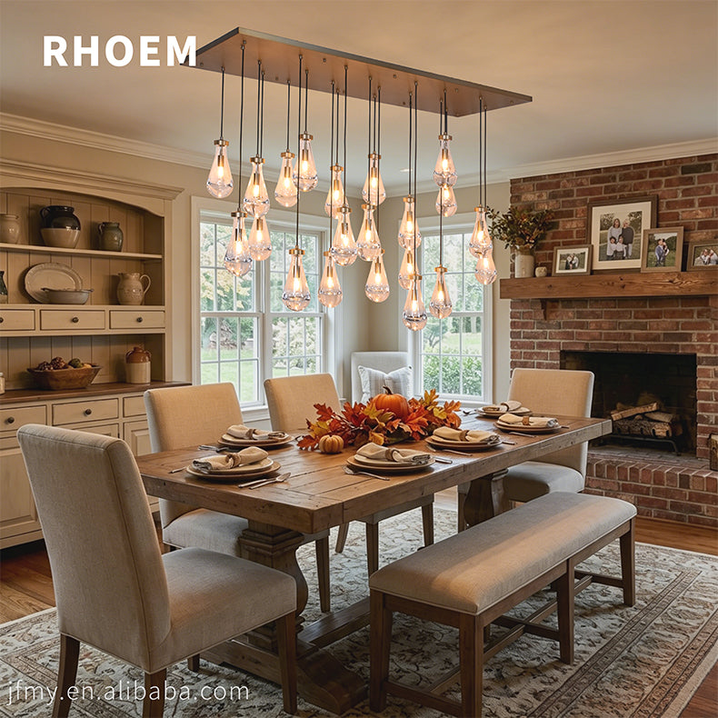 Rain Rectangular Chandelier 54 inch