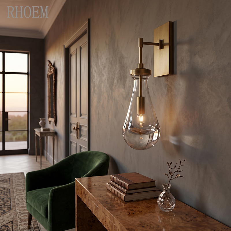 Modern Teardrop Glass Wall Sconce | Luxury Minimalist Light