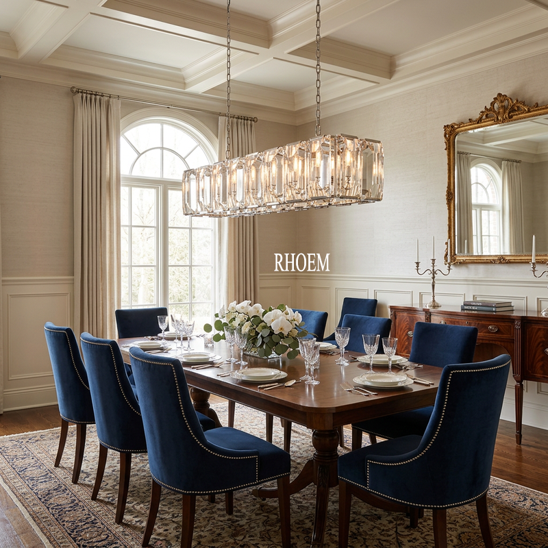 Harlow Crystal Rectangular Chandelier