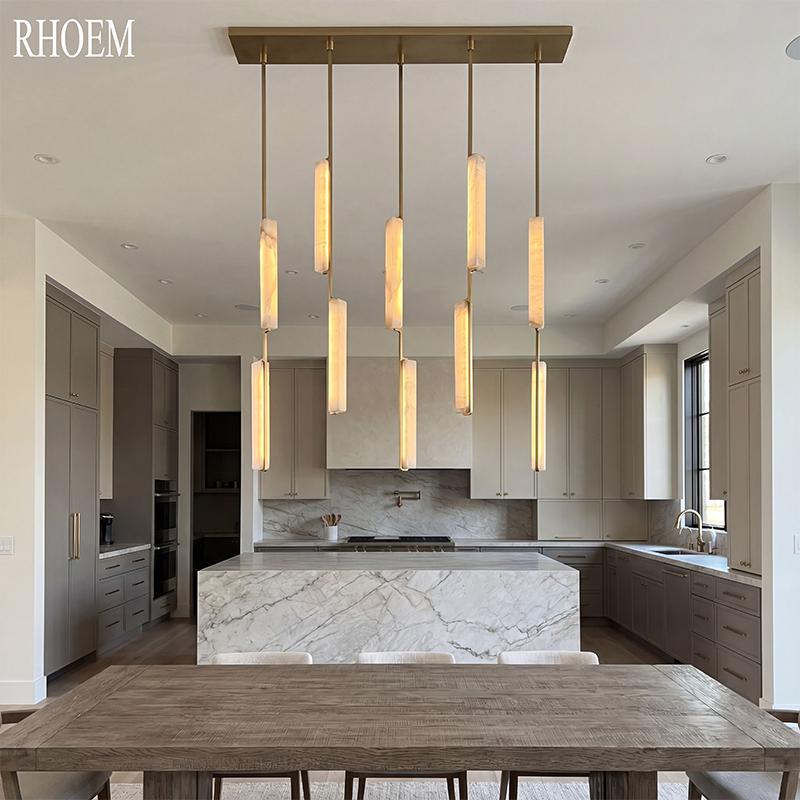 Audubon Alabaster Linear Chandelier