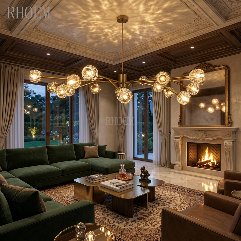 Boule De Cristal Large Round Chandelier for Foyer & Hall