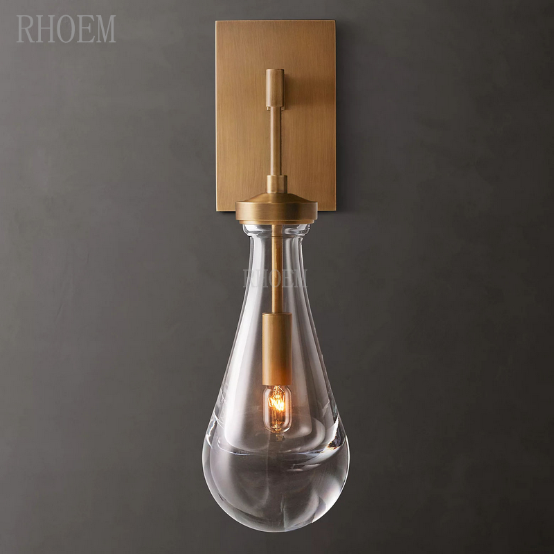 Modern Teardrop Glass Wall Sconce | Luxury Minimalist Light