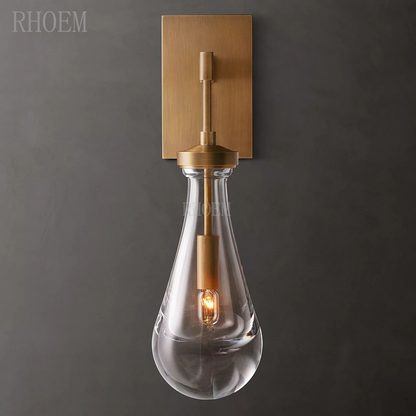 Modern Teardrop Glass Wall Sconce | Luxury Minimalist Light