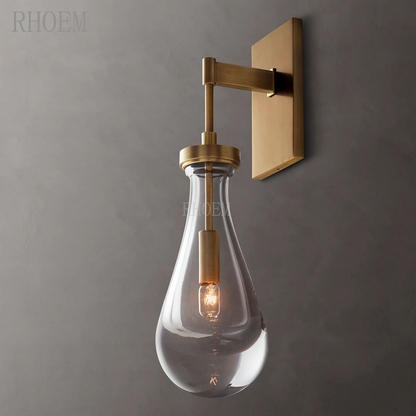 Modern Teardrop Glass Wall Sconce | Luxury Minimalist Light