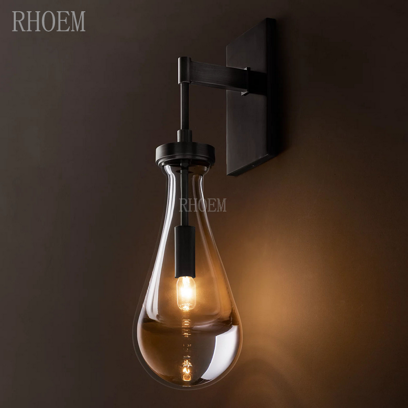 Modern Teardrop Glass Wall Sconce | Luxury Minimalist Light
