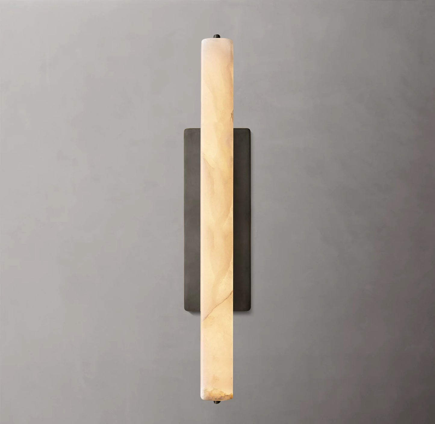 Audubon Alabaster Single Sconce 25 inch
