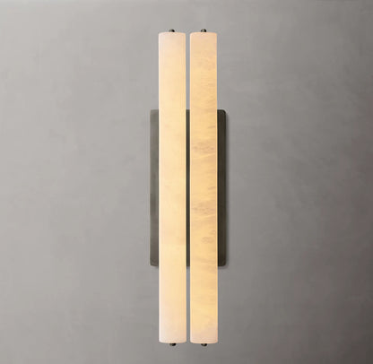 Audubon Alabaster Double Sconce 25 inch