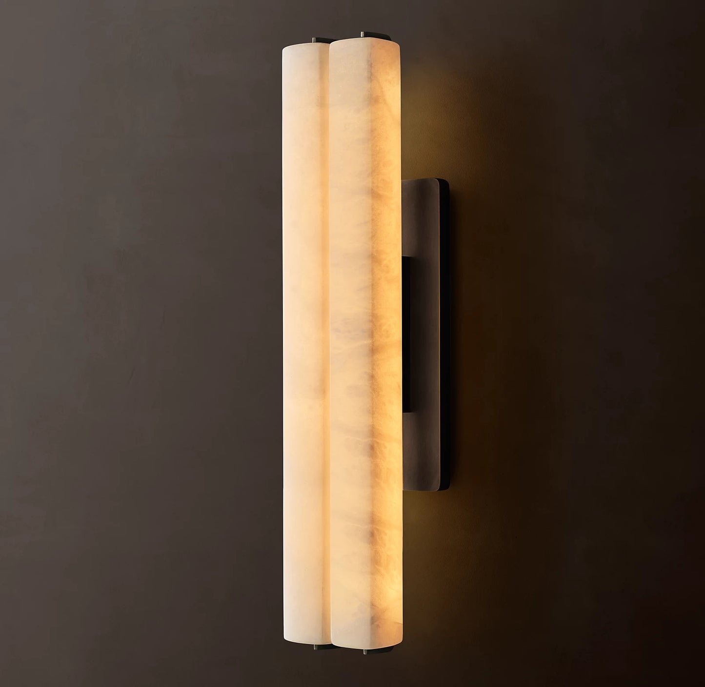 Audubon Alabaster Double Sconce 25 inch