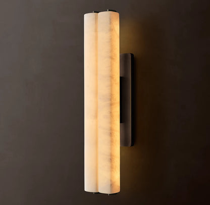 Audubon Alabaster Double Sconce 25 inch