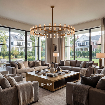 Arcachon Led Round Chandelier 48 inch