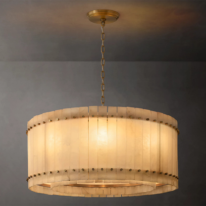 San Marco Alabaster Round Chandelier 60 inch