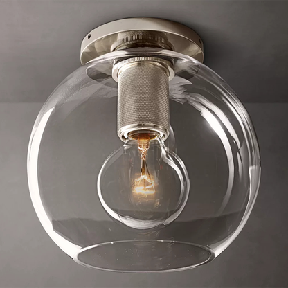 Utilitaire Globe Shade Flushmount 8 inch