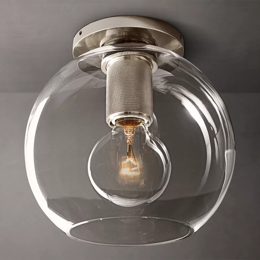 Utilitaire Globe Shade Flushmount 8 inch