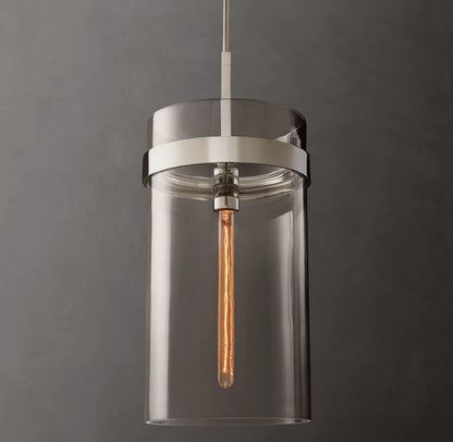 Ravelle Clear Glass Pendant 10 inch