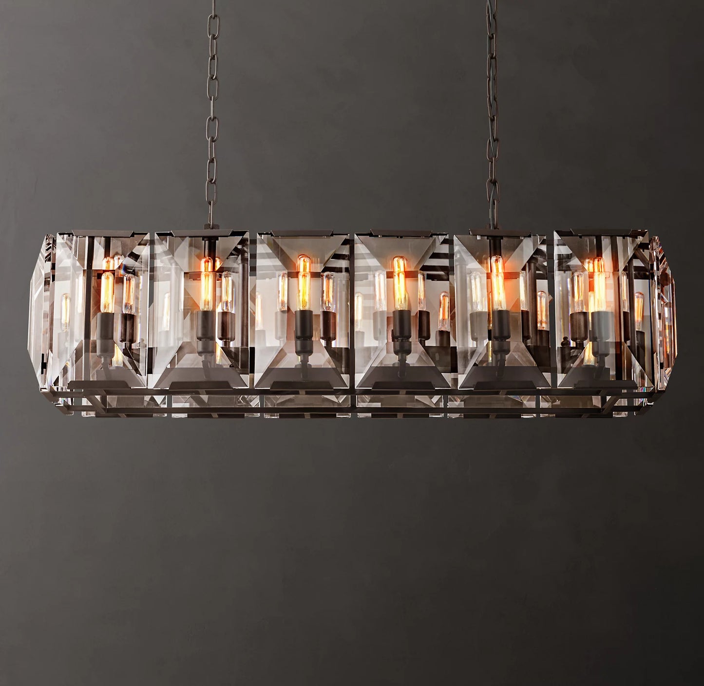 Harlow Crystal Rectangular Chandelier