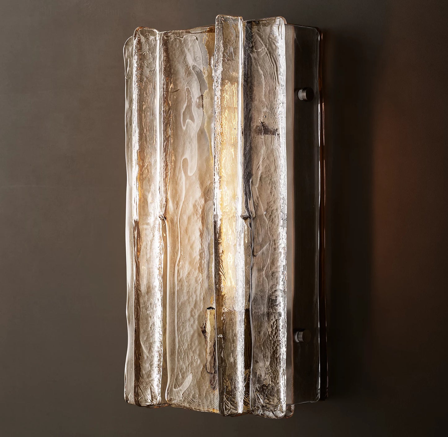 Lattice Clear Glass Sconce