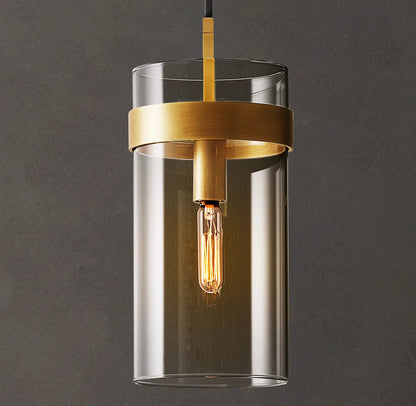 Ravelle Clear Glass Cord Pendant 5 inch