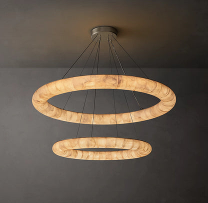 Rivage Lisse Two-Tiered Round Chandelier 61 inch