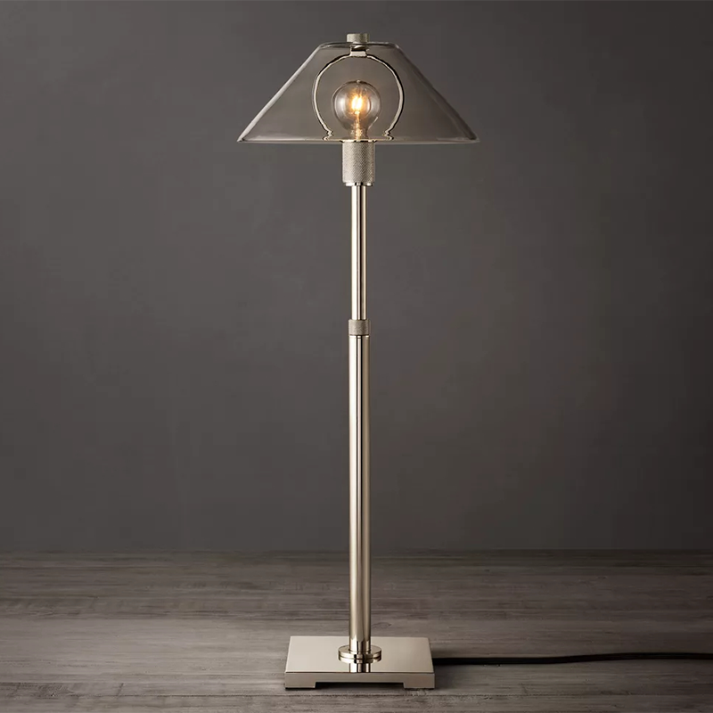 Utilitaire Glass Shade Table Lamp