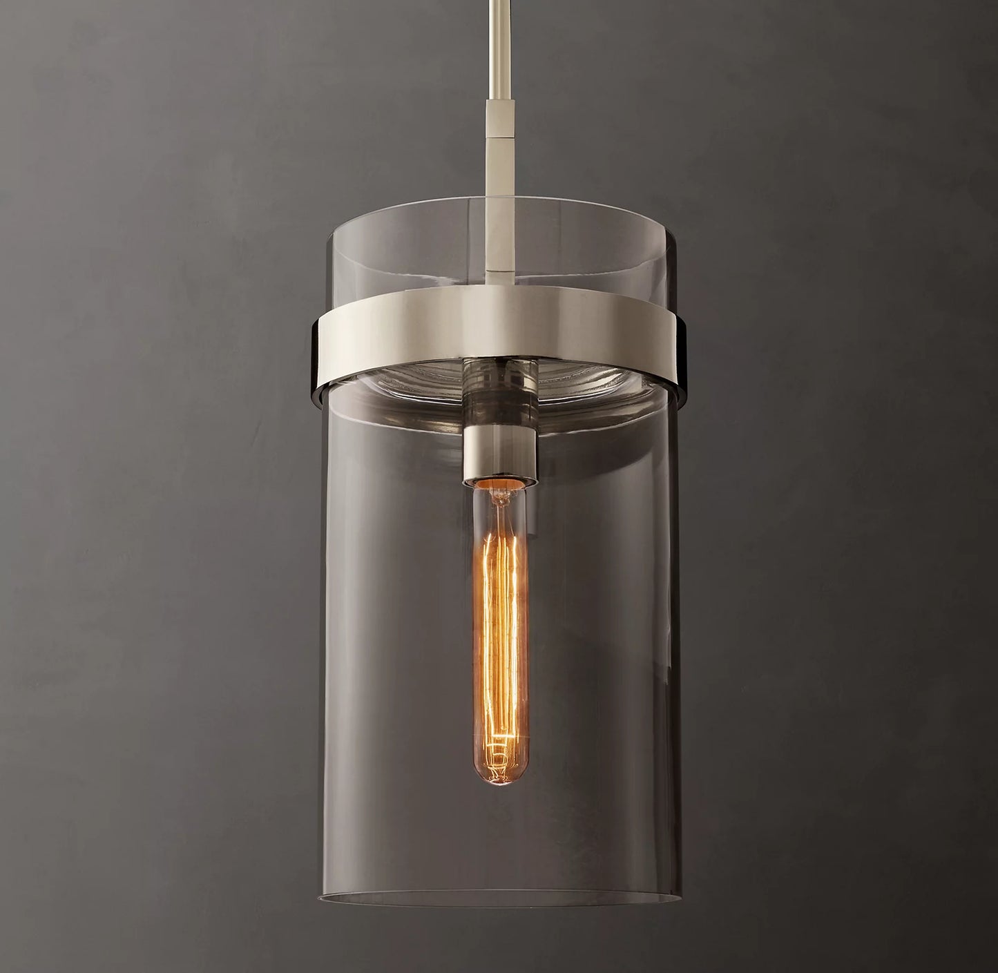 Ravelle Clear Glass Pendant 8 inch