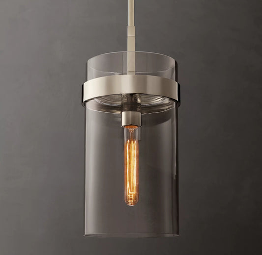 Ravelle Clear Glass Pendant 8 inch