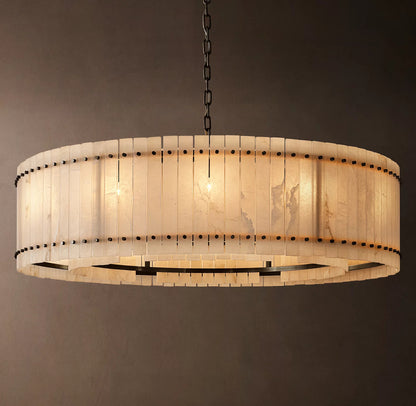 San Marco Alabaster Round Chandelier 60 inch