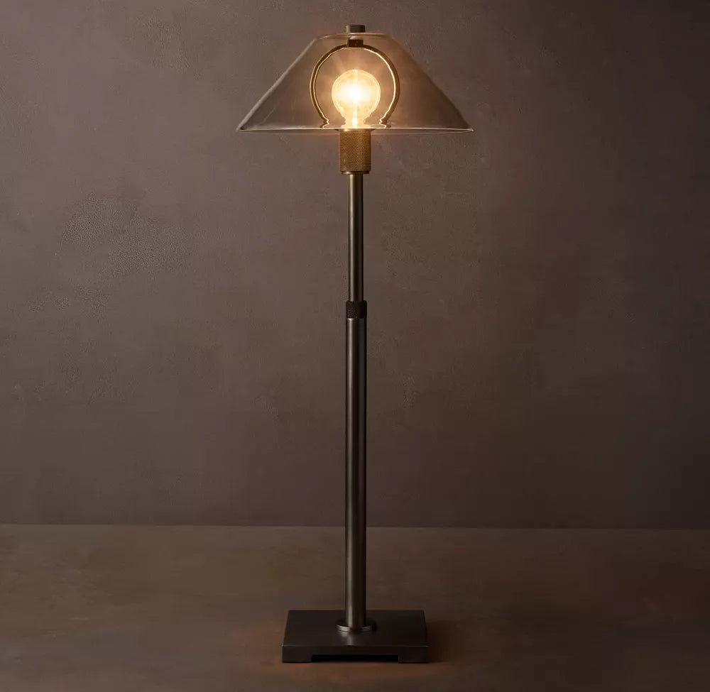 Utilitaire Glass Shade Table Lamp