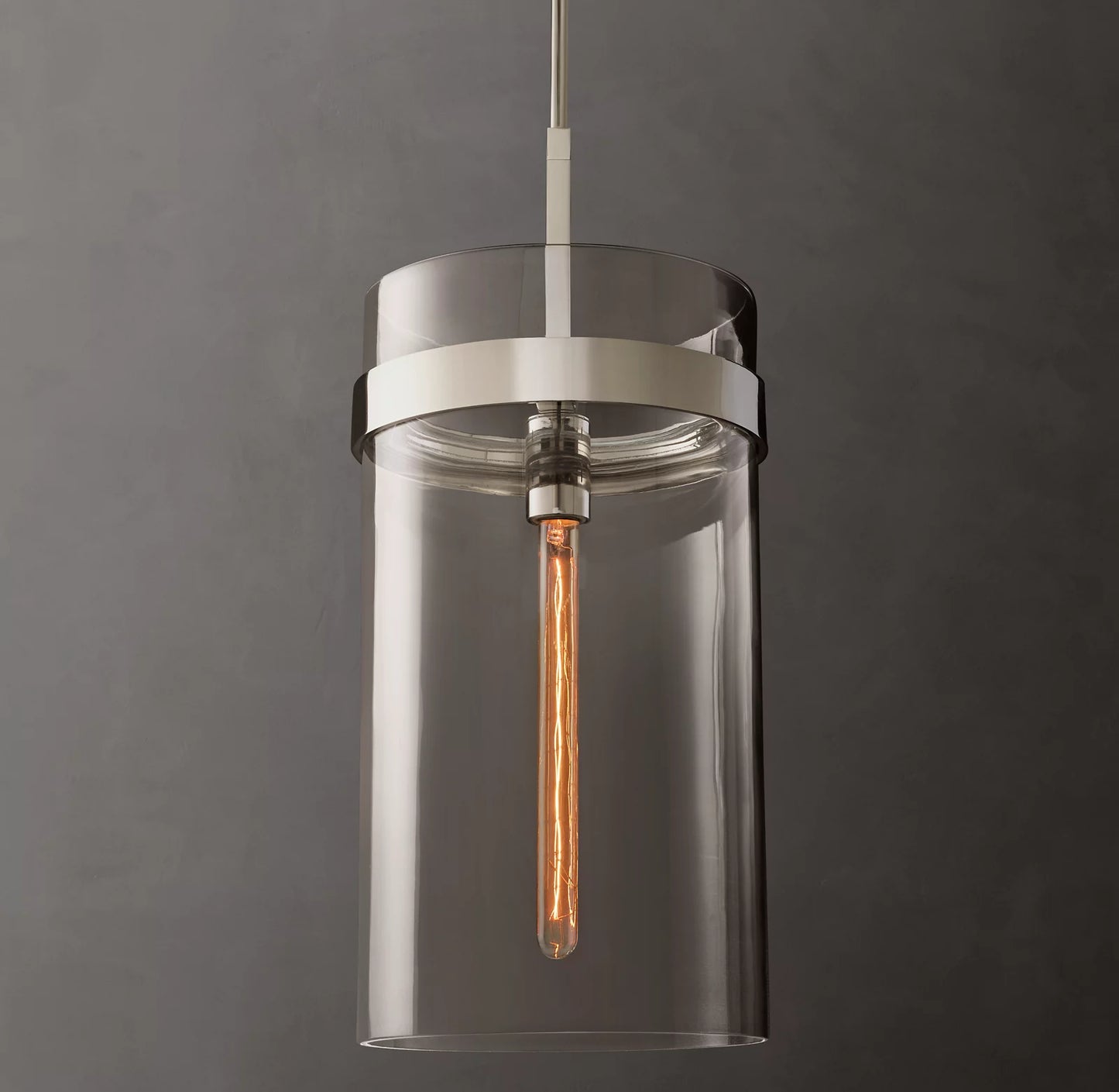 Ravelle Clear Glass Pendant 10 inch