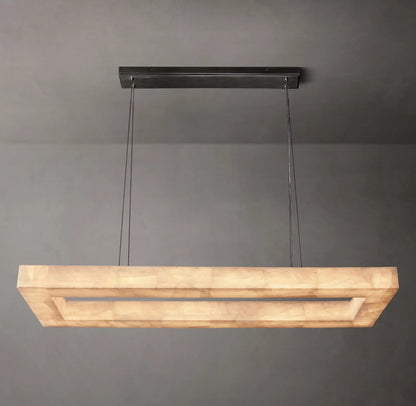 Rivage Lueur Rectangular Chandelier 54 inch