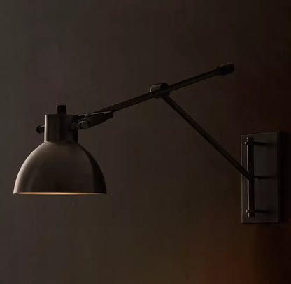 Machinist Swing-Arm Task Sconce