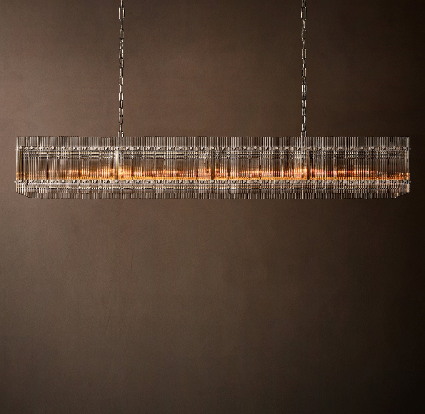 San Marco Glass Linear Chandelier 54 inch