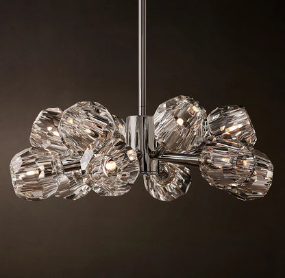 Crystal Ball Clear Glass Round Chandelier 60 inch