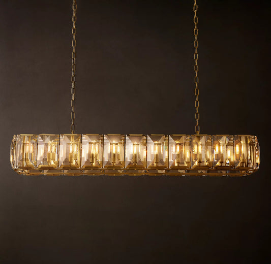 Harlow Crystal Rectangular Chandelier 73 inch
