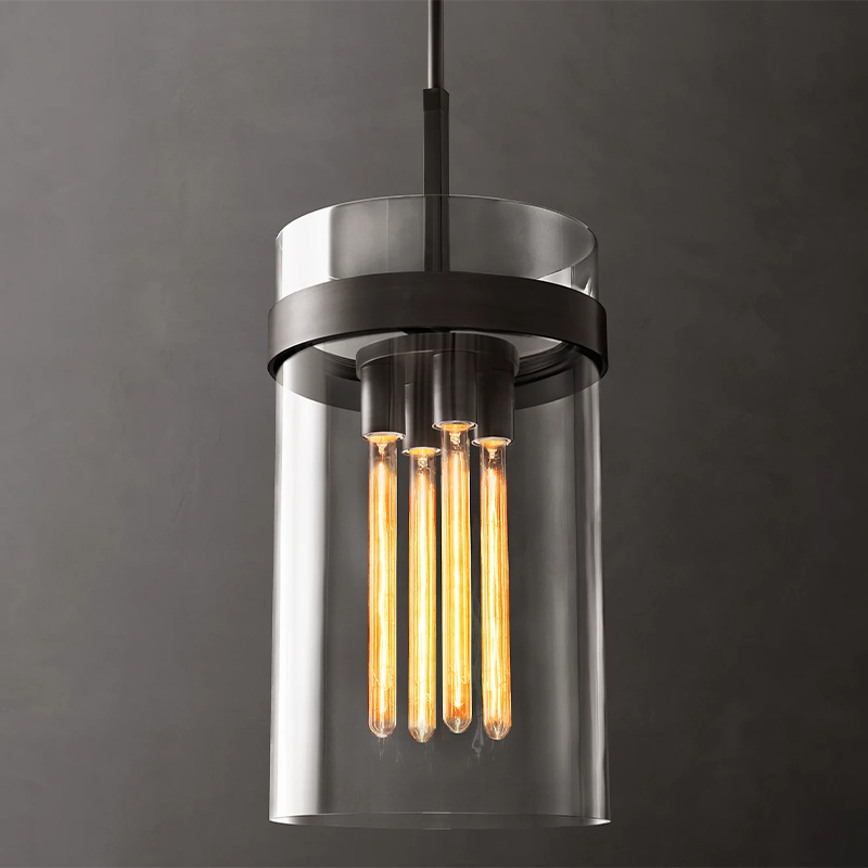 Ravelle Clear Glass Pendant 10 inch