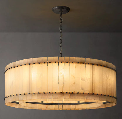 San Marco Alabaster Round Chandelier 60 inch