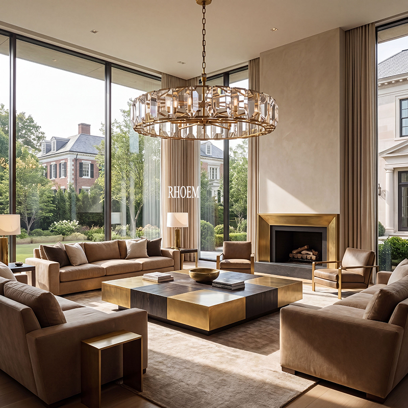 Harlow Crystal Round Chandelier