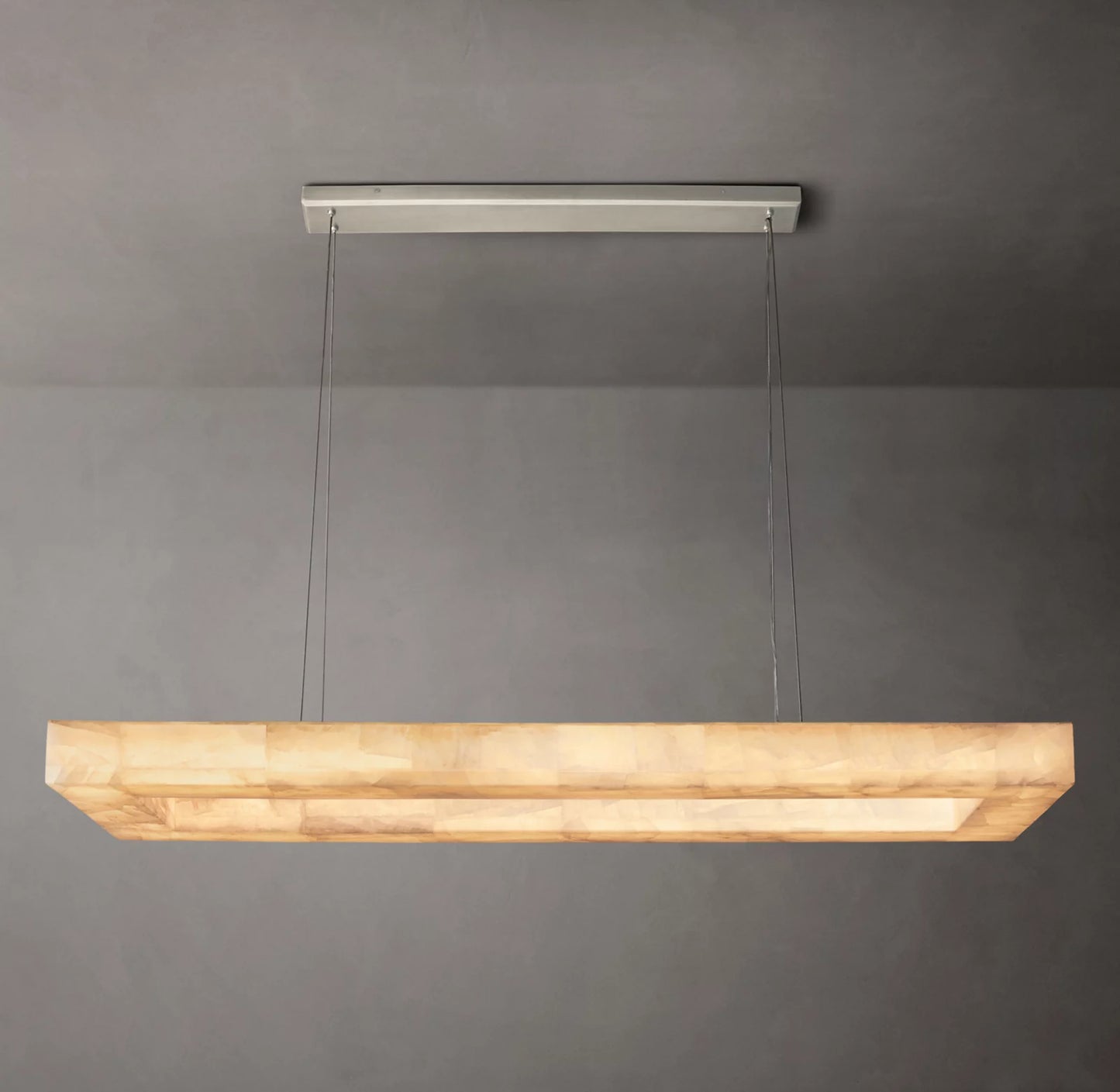 Rivage Lueur Rectangular Chandelier 54 inch
