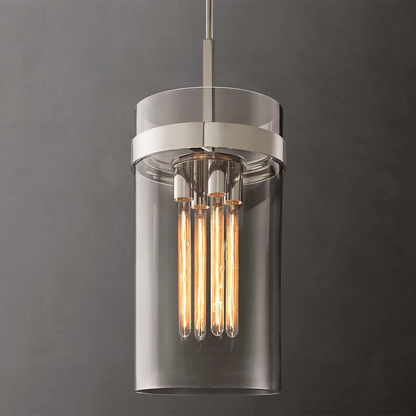 Ravelle Clear Glass Pendant 10 inch