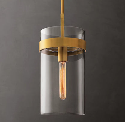 Ravelle Clear Glass Pendant 8 inch