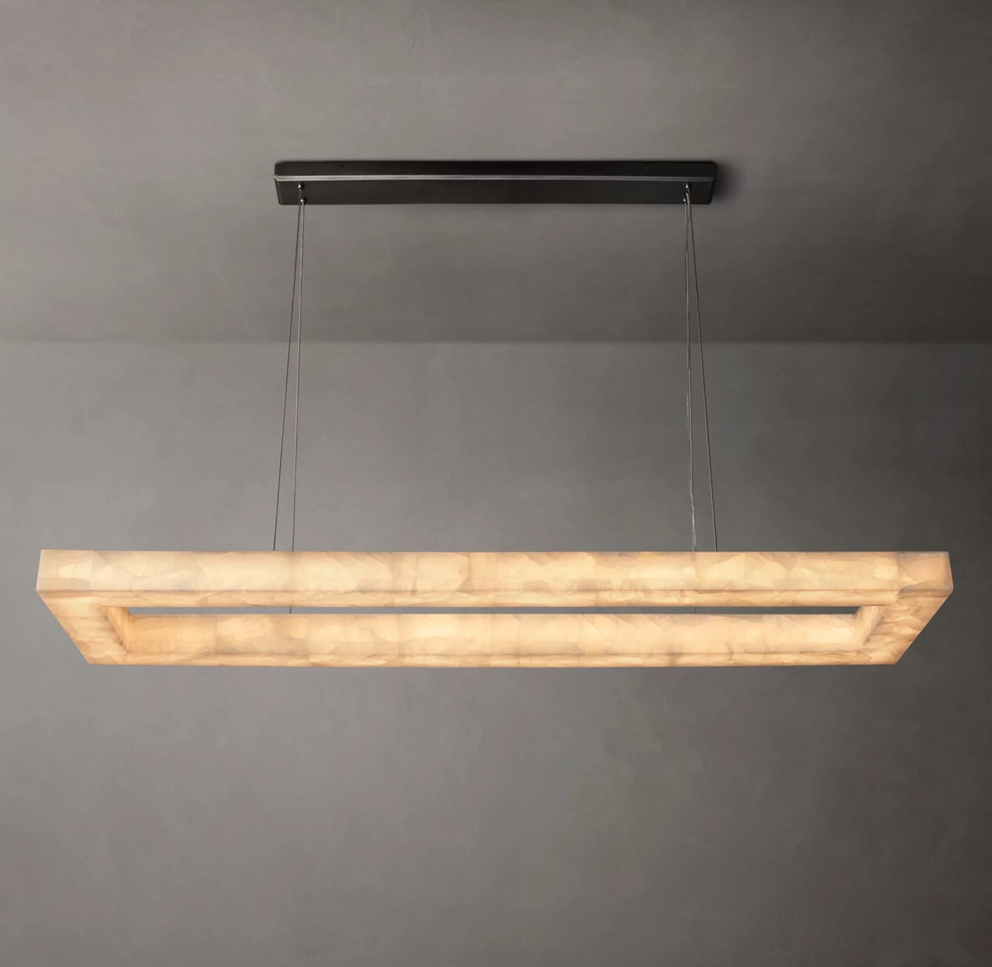Rivage Lueur Rectangular Chandelier 54 inch