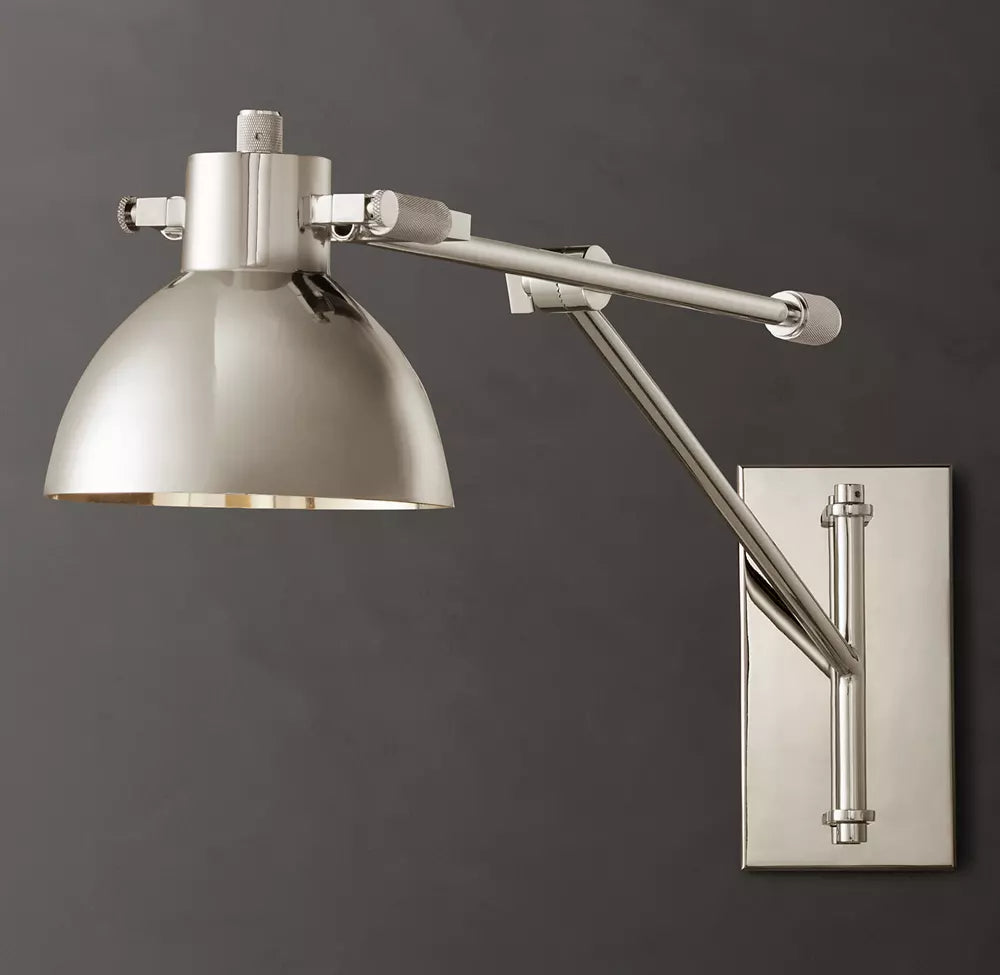 Machinist Swing-Arm Task Sconce
