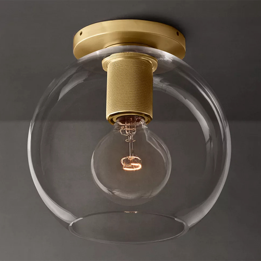 Utilitaire Globe Shade Flushmount 8 inch