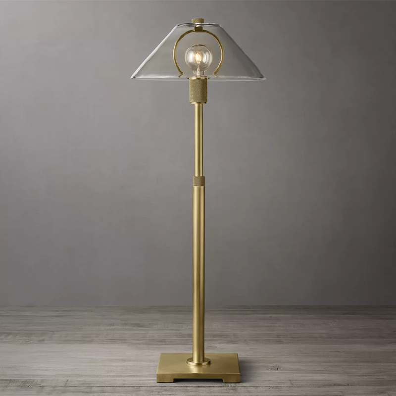 Utilitaire Glass Shade Table Lamp