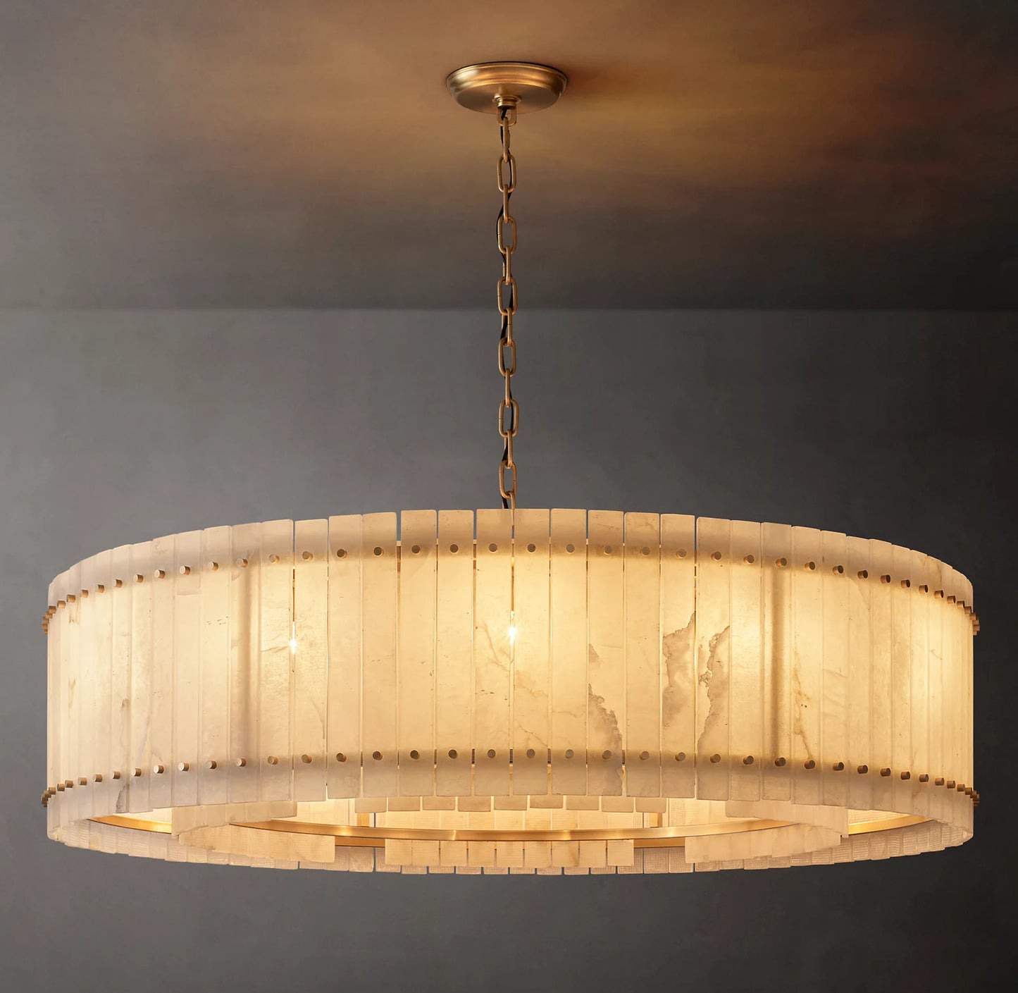 San Marco Alabaster Round Chandelier 60 inch