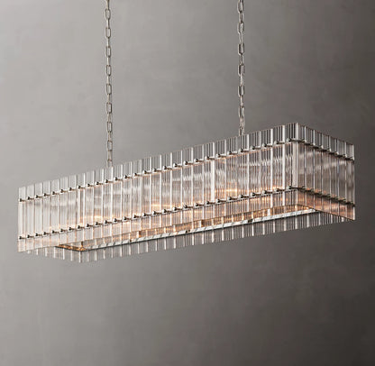 San Marco Glass Linear Chandelier 54 inch