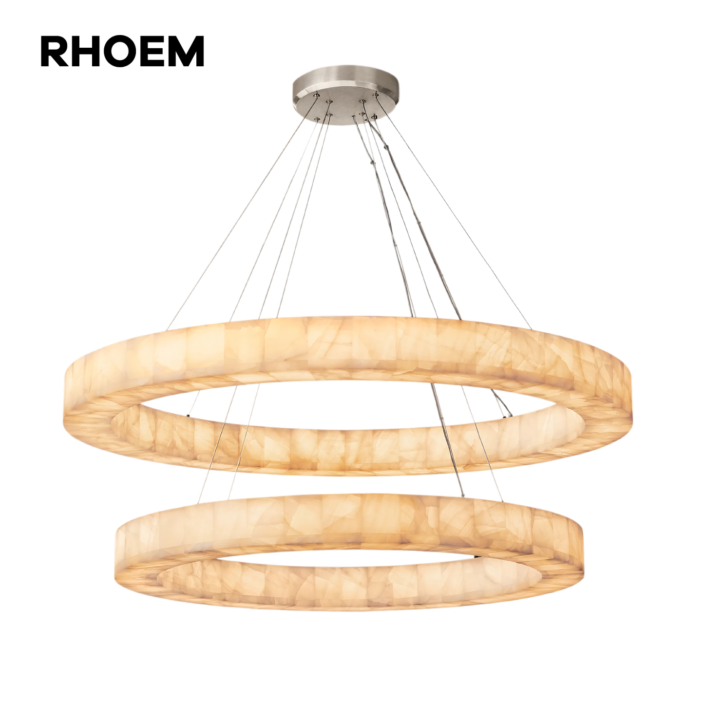 Rivage Lueur Two-Tier Round Chandelier 60 inch