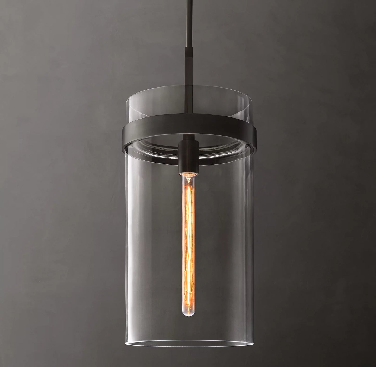 Ravelle Clear Glass Pendant 10 inch