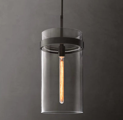 Ravelle Clear Glass Pendant 10 inch