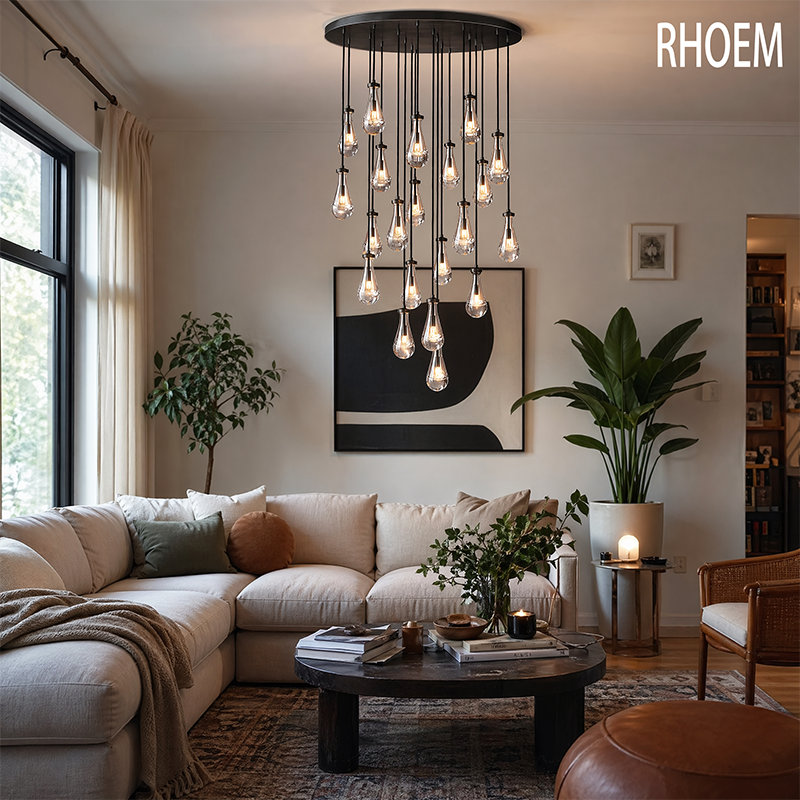 Rain Round Chandelier 36 inch