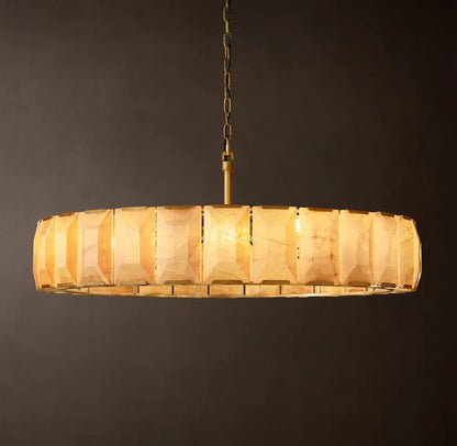 Harlow Calcite Round Chandelier 19 inch